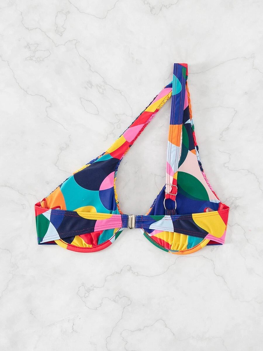 Multicoloured Bikini Top
