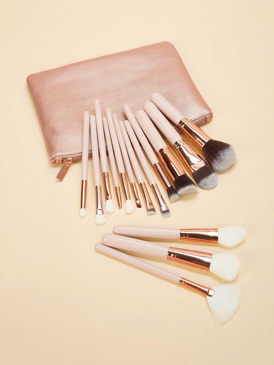 15 Piece Brush Set with Bag in Lagos, Nigeria - All Things Chic