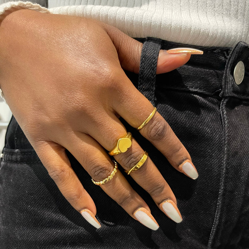 4 Piece Steel Ring Set in Lagos, Nigeria - All Things Chic