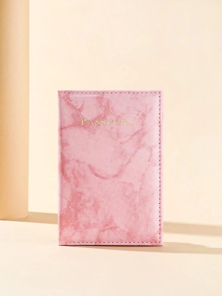 Marble Passport Cover - Pink in Lagos, Nigeria - All Things Chic