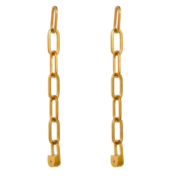 Long Chain Steel Earring in Lagos, Nigeria - All Things Chic