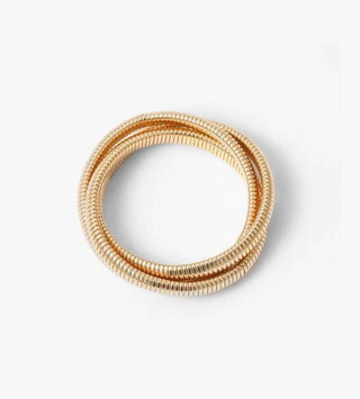 Gold spiral layered bracelet in Lagos, Nigeria - All Things Chic