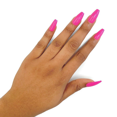 Pink Glossy Nails in Lagos, Nigeria - All Things Chic