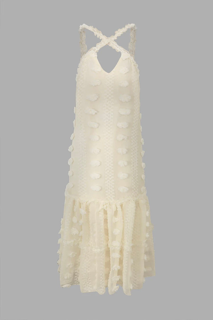 White maxi dress